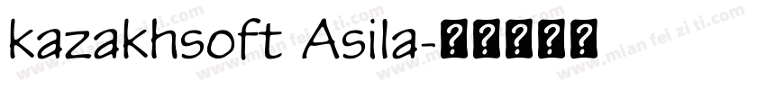 kazakhsoft Asila字体转换